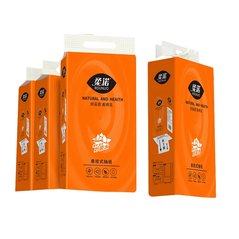 Large Bag Bottom Extraction Paper Towel Hanging Facial Tissue Hanging Toilet Paper