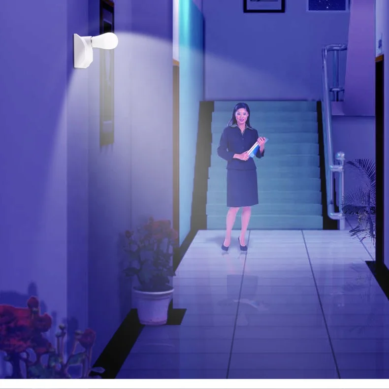 AC220V  e27 Motion Sensor lamp holder Automatic Light Lamp Holder Switch Automatic for Light Bulb Human Body Induction Lamp Hold