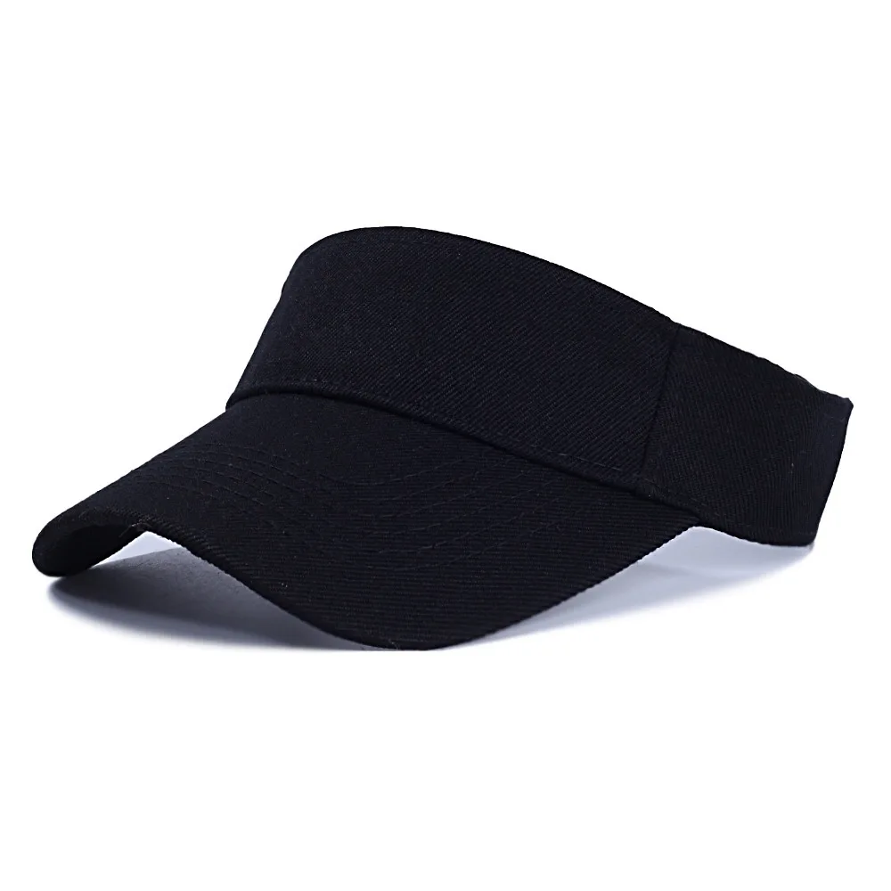 Wholesale design visor hats,Sun Sports Cycling Cotton Plain Visor Top Empty Hat,Outdoor Tennis  Golf  Adjustable Sun Visors