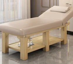 Commercial Furniture Beauty Salon Thai Spa Lash Bed Modern Wooden Facial Bed De Massage Table
