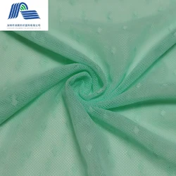 High Quality Embroidered Jacquard Tulle Elastic Lace Fabric