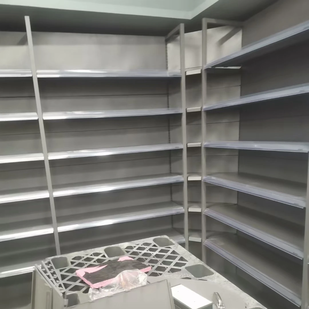 Metal 5 Layers Supermarket Grocery Shelves Gondola Shelving Store Racks Retail Display Shelf