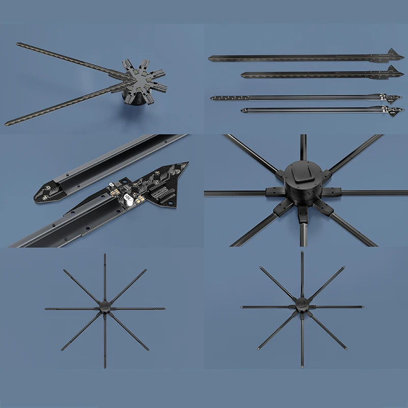 Голографический 3D-вентилятор 150 см