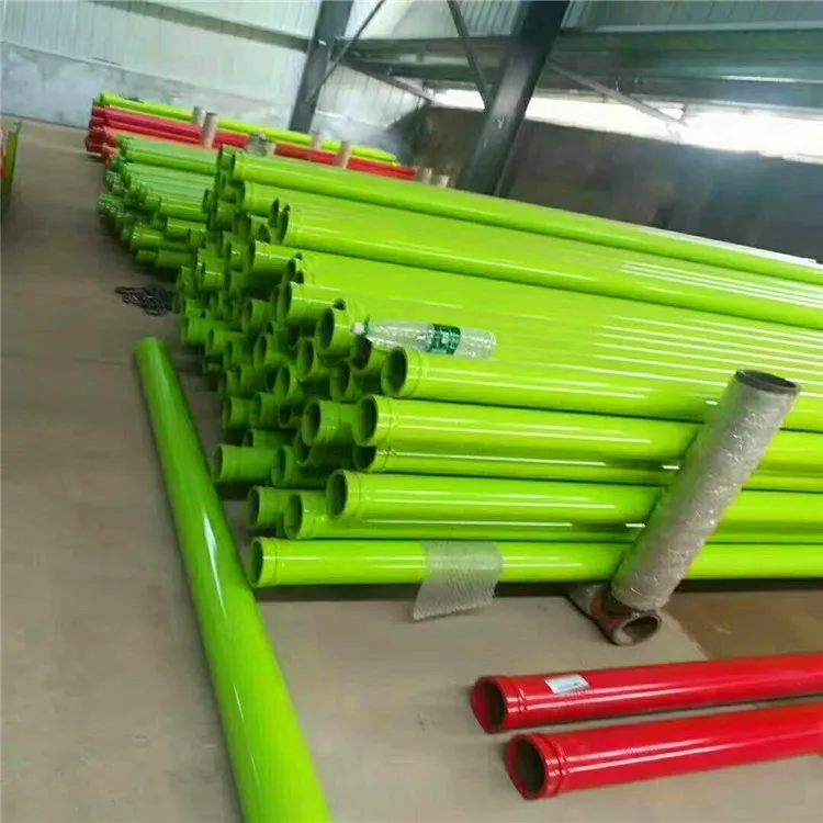 4m*4.5mm Concrete Pump Boom Pipe  ground pump pipes 30m3 ST52 DN125 concrete peristaltic pump