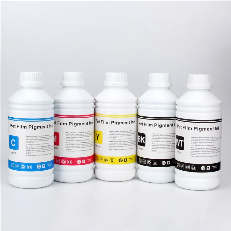 High Quality White 1Kg Transfer Pet Film Printing Dtf Pigment Ink Used For Epson Printer 7980 4800 L1800 P900