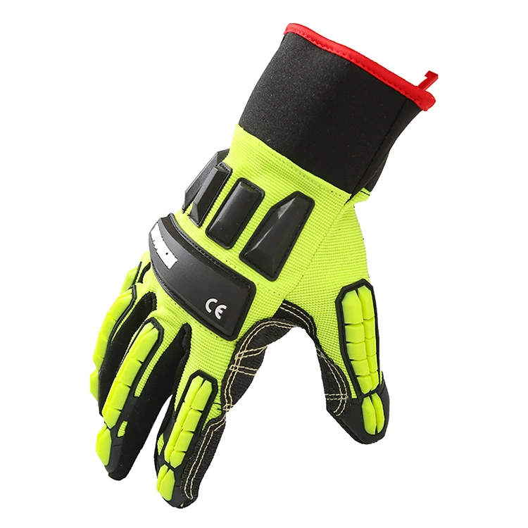 Mechanical Ringer and Oilfield Oil and Gas Impact Protection Heavy Duty Safety Working Gloves