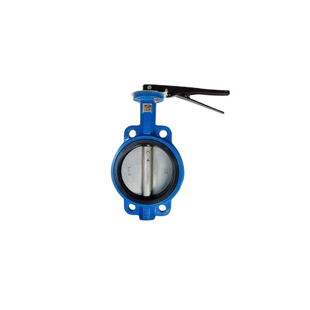 high quality cast iron wafer type 4 inch epdm seat lever operated butterfly valve
