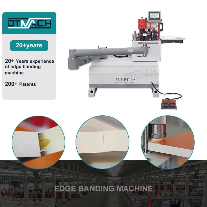DTMACH YF3 curved straight manual pvc edge banding machine 45 degree manual edge banding machine