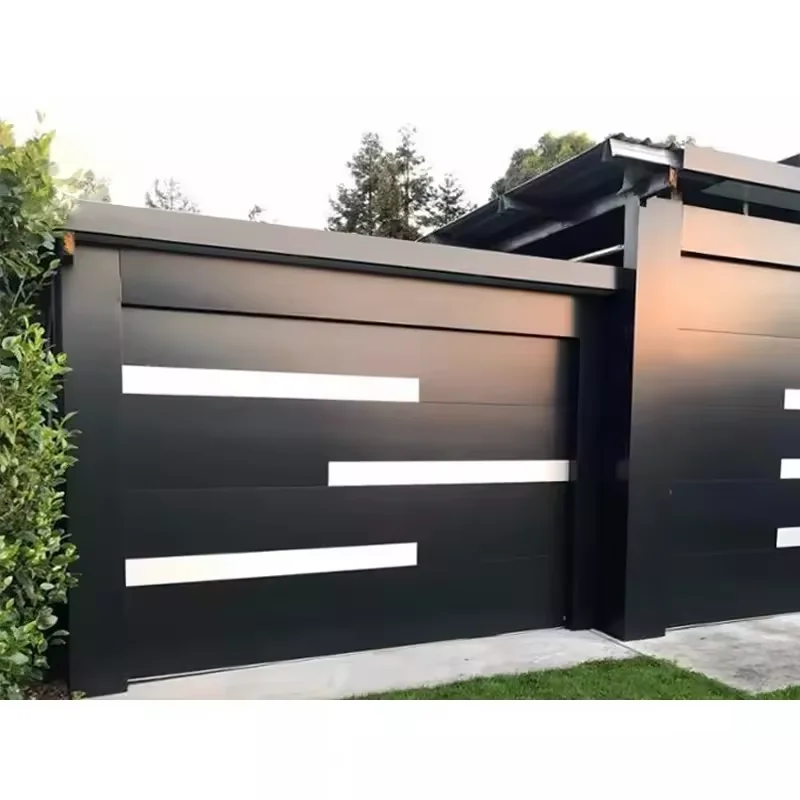 JST Factory Special Steel Roller Door Monitored Eyes Black Color  Aluminum Alloy Galvanized Steel garage door