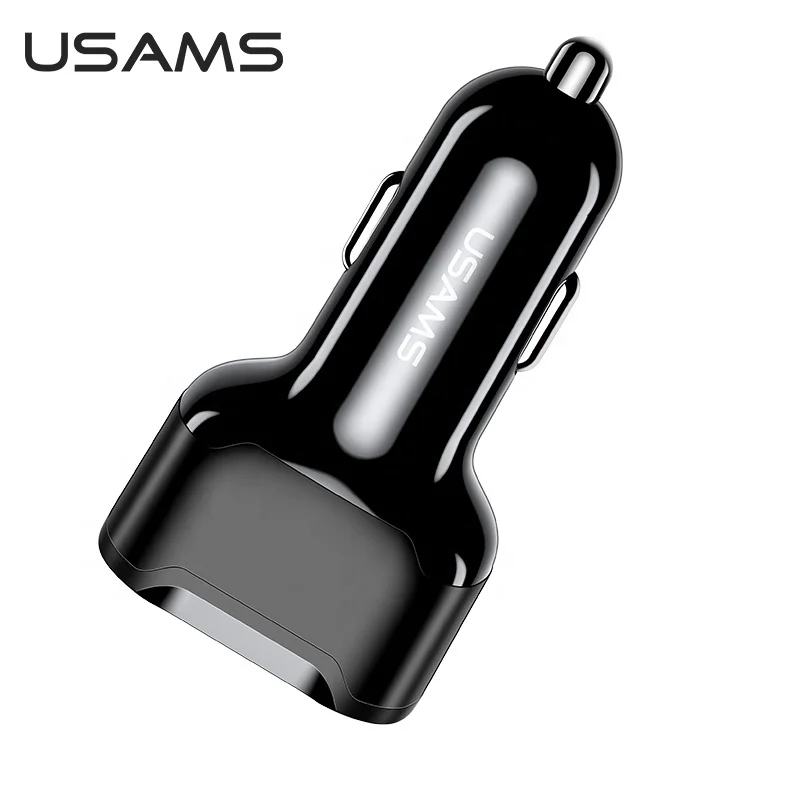 2020 USAMS US-CC100-1 C17 3USB зарядка автомобильное зарядное устройство QC3.0 быстрое для мобильного телефона