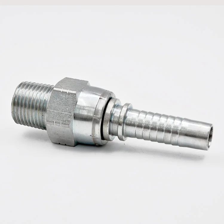 Pneumatic Quick Connector Male Barb Pipe Fitting Nozzle Nickel Chrome Plate Bsp Hydraulic Chromed Hose Fittings