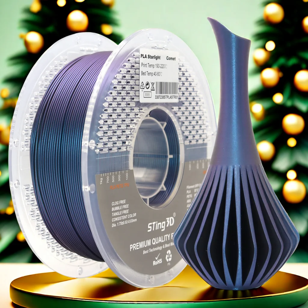 Sting3d silk PLA 3d printer filament PLA filament 175mm 1kg PETG ABS plastic 3d printing filament PLA 175mm 1kg