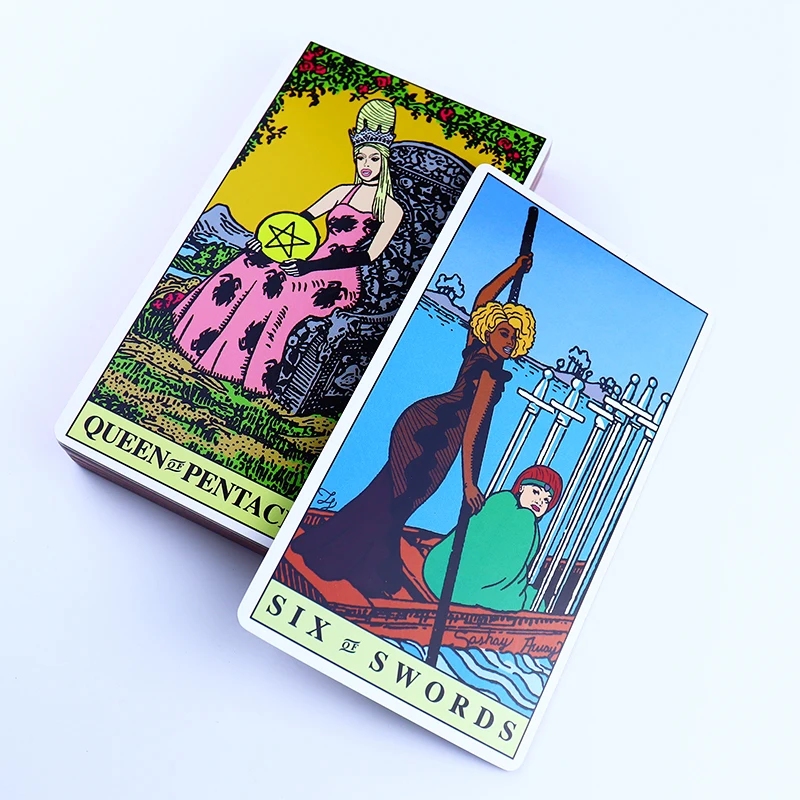 Hidden Truth Oracle Custom Circle Dark Nostradamus Gold Black Tarot Deck With Book Gold Border Tarot With Key Words Tarot Cards