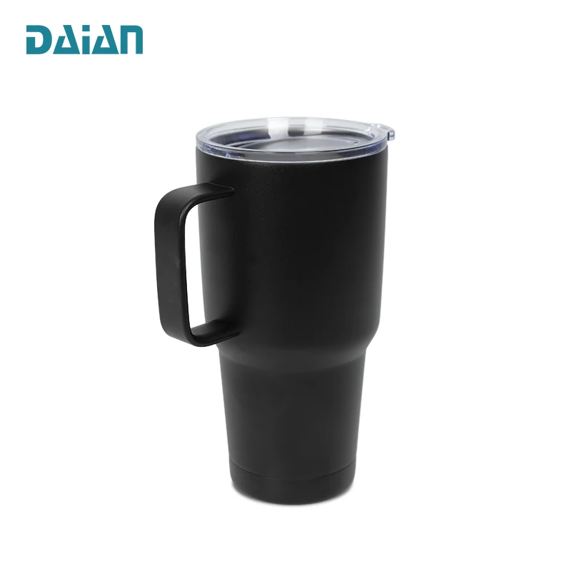 Sublimation Blank Tumbler 30Oz Double Wall Stainless Steel Coffee Mug with Handle