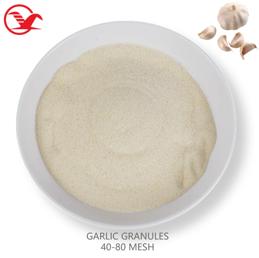Factory Outlet Pure Garlic Granules 40-80 Mesh Dehydrated Garlic Wholesale Price 8-16/16-26/26-40/40-80/80-100/100-120