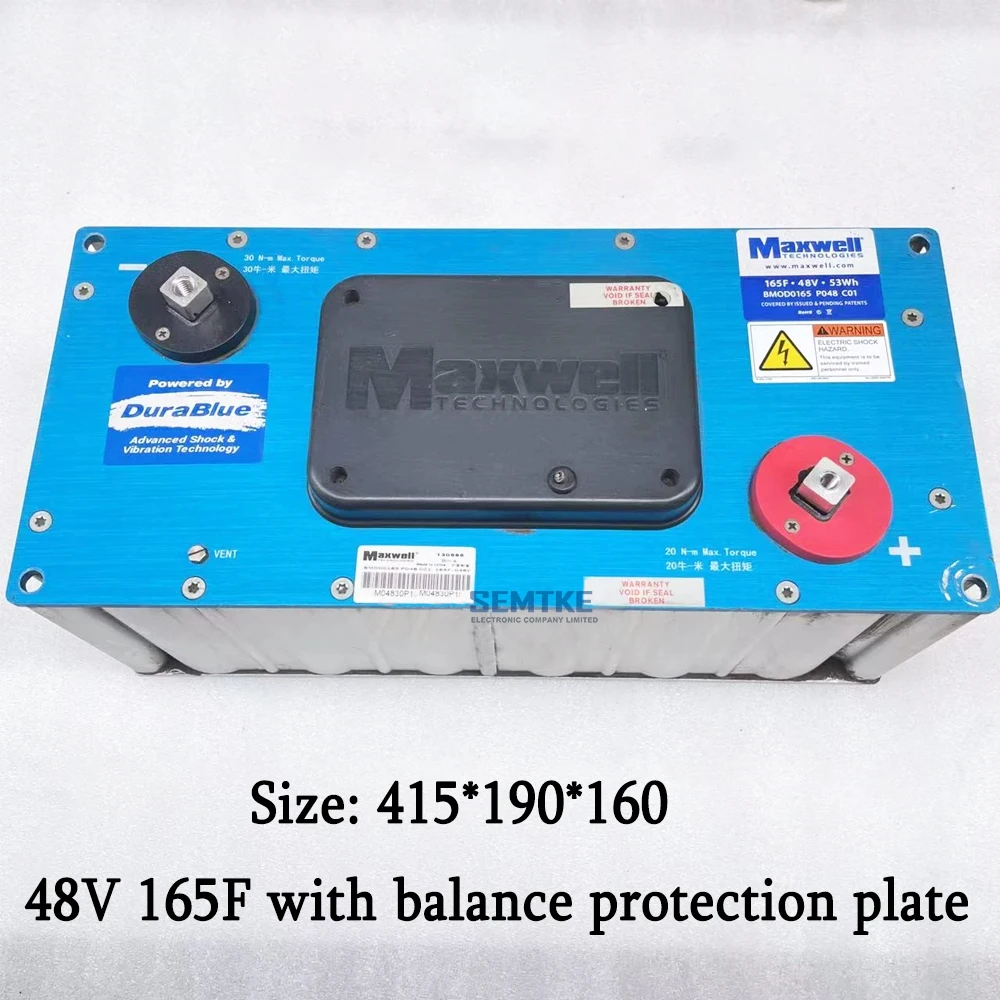 Super Capacitors Maxwell 48V 165F Ultracapacitor Modules  Ultra Capacitor SuperCapacitor BMOD0165 P048 C01
