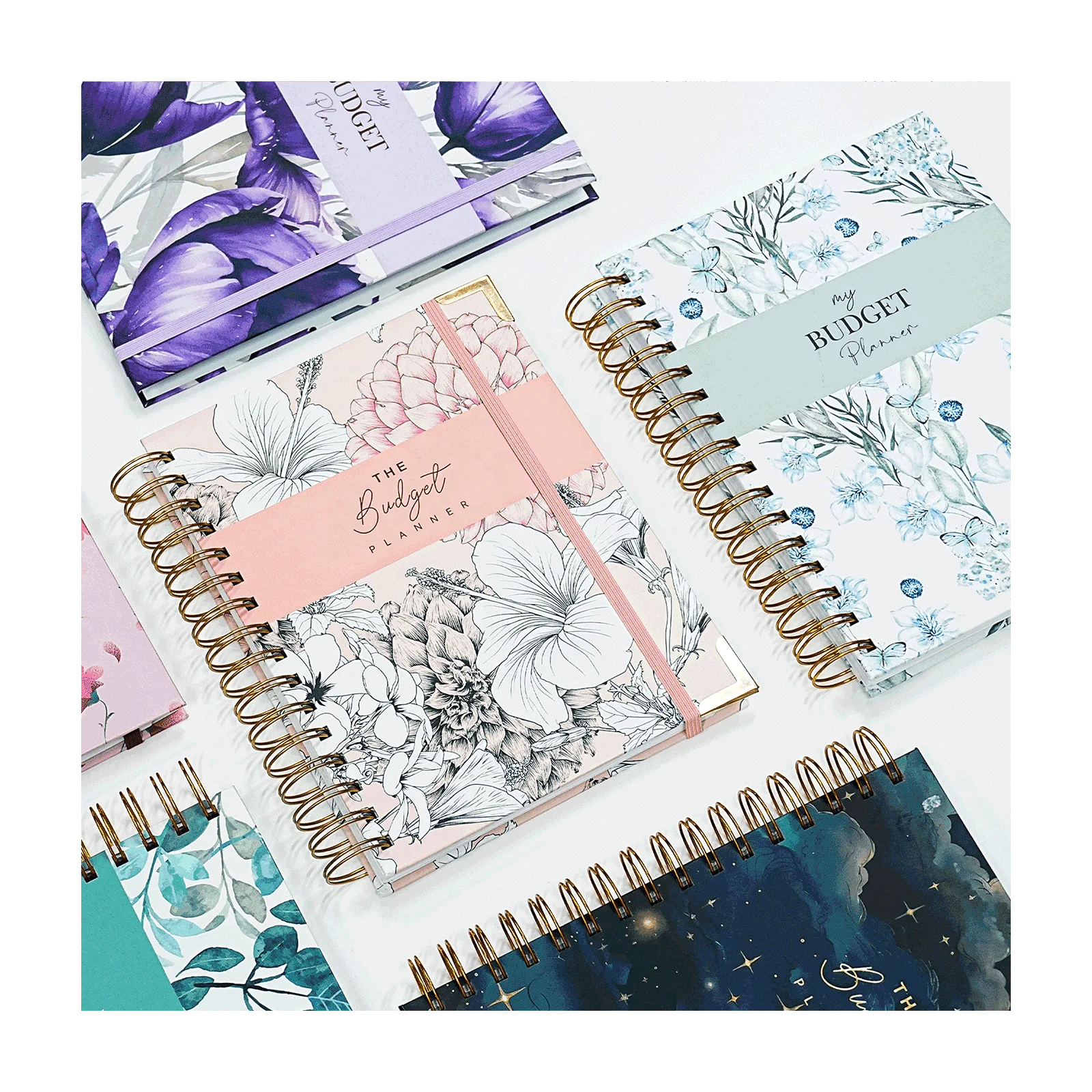 New arrival budget Organizer Hardcover A5 Spiral Notebook Diary Journal undated goal Agenda Weekly financial budget Planner