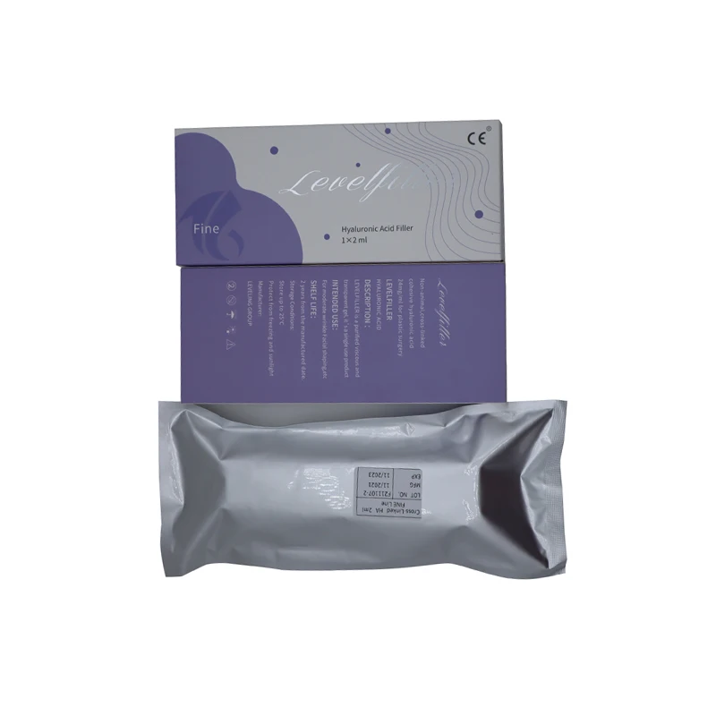 crossed link hyaluronic acid/hyaluronic acid injectable filler