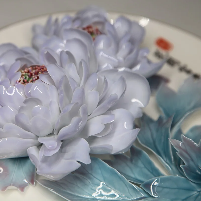 Prezzie 3D DIY handmade Japandi Environment protection porcelain ornaments ceramic craft flower plate for gift