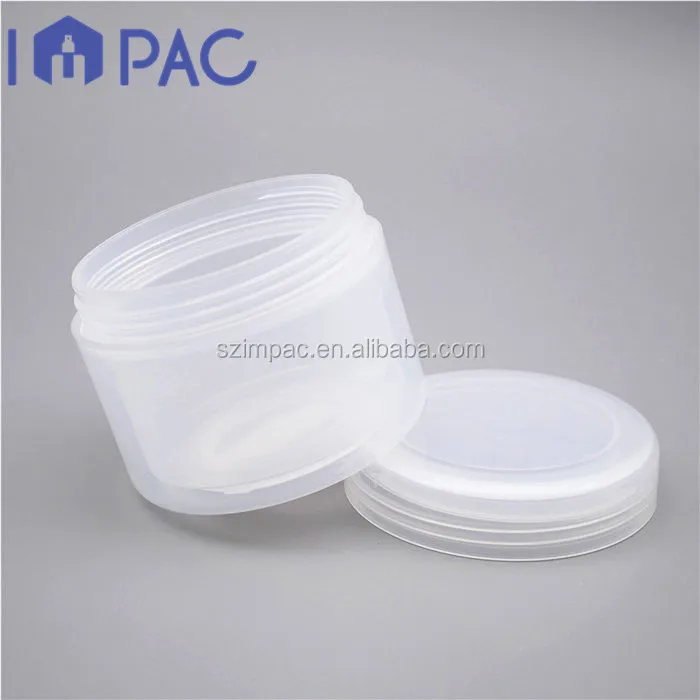 Double wall 4 ounce empty face cream jars clear PP container 120ml