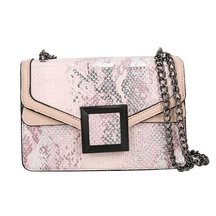 Bag handbag han edition of vogue of new fund of 2021 foreign trade chain shoulder inclined shoulder bag snakeskin grain texture