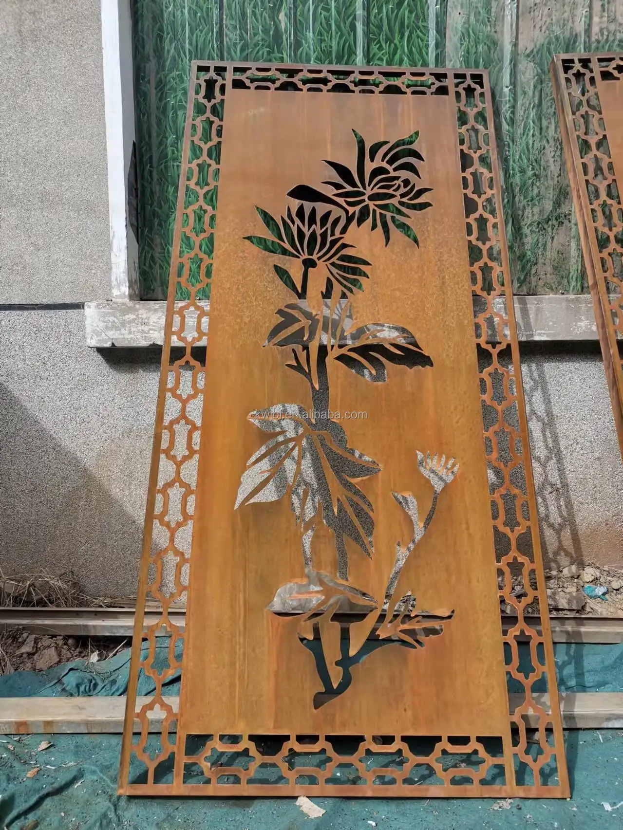 Corten Steel Room Divider Iron Steel Garden Screen Panels