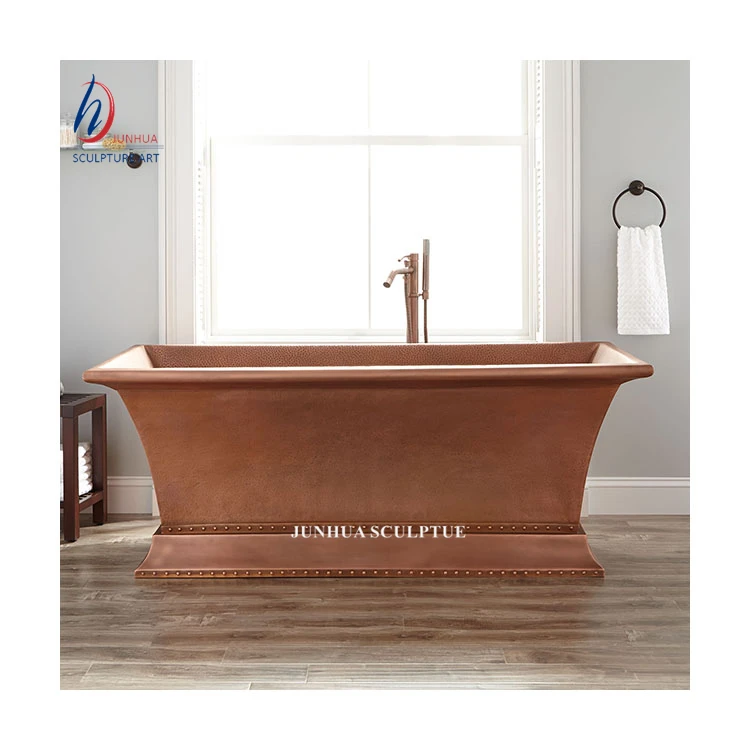 Cheap antique hammered freestanding green color copper bathtub bronze copper bath tub for sale