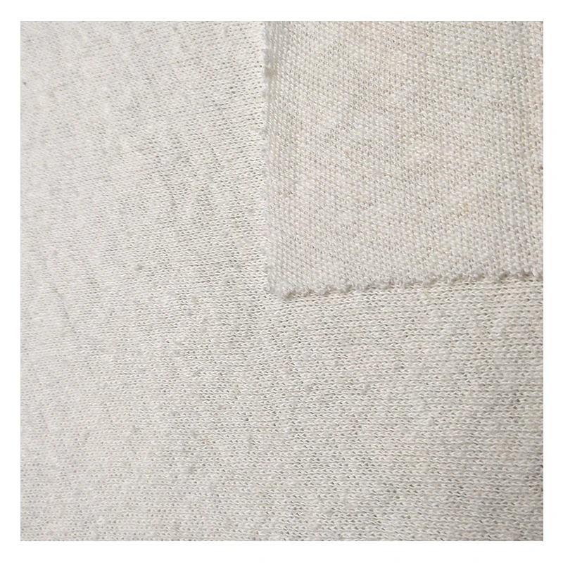 22001-Eco-Friendly High Quality 55% Hemp 45% Organic Cotton Single Jersey Fabric for Clothing