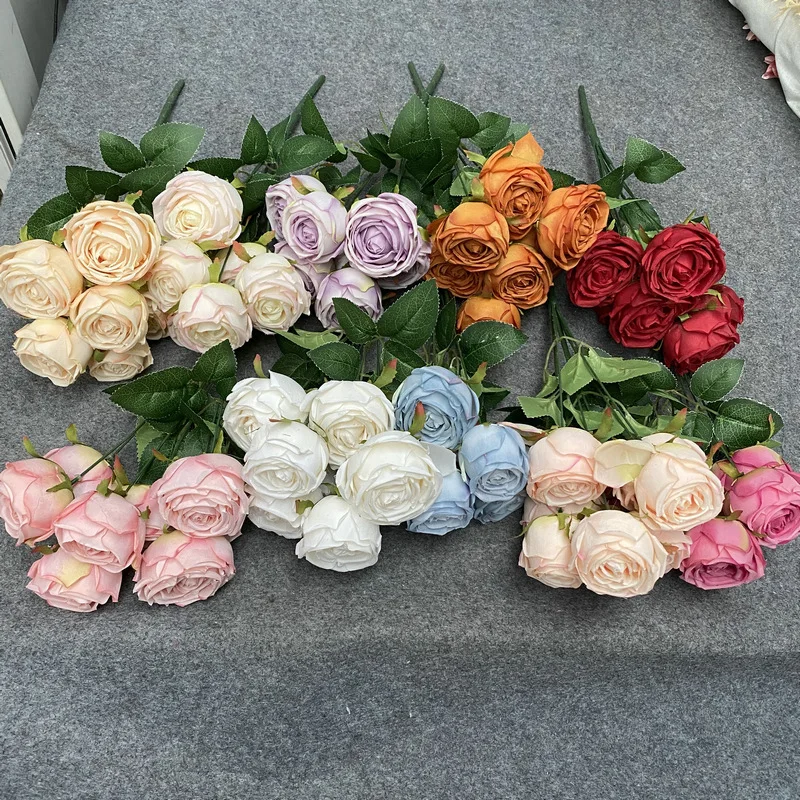 Wedding decorations of simulated rose bouquet home furnishings hotel decoration artificial flowers