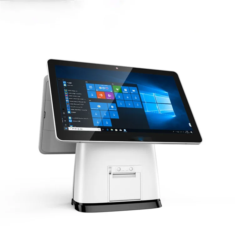 15.6 inch Android Windows nfc pos machine all in one pos terminal pos system supermarket  With thermal Printer QR Code Scanner