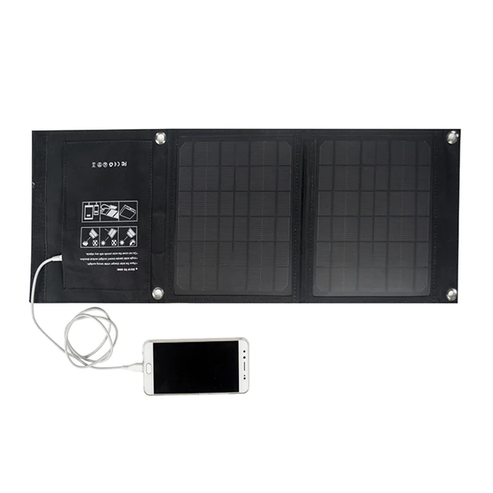 Outdoor Portable Mobile Phone Power Charging Bank 200W Folded Solar Panel Package