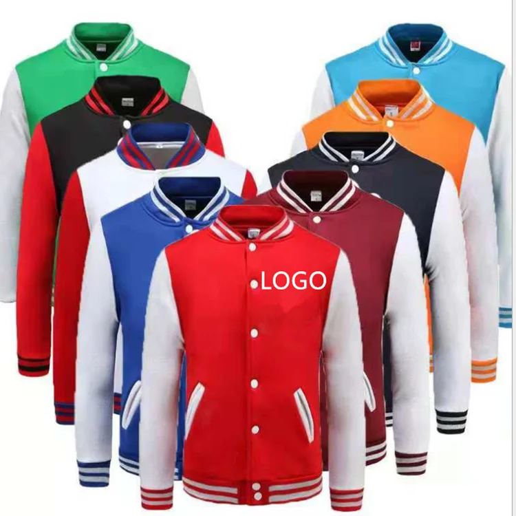 Baseball shirt custom printed logo embroidery advertising shirt sweater custom cardigan jacket autumn and winter men and women c