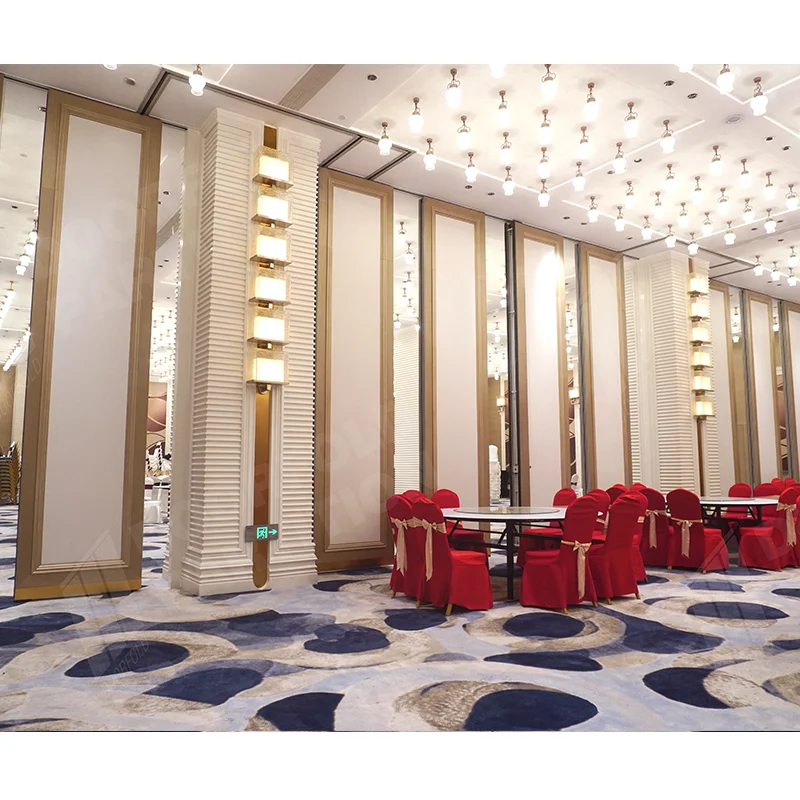 Banquet hall partition movable interior sliding wall hall acoustic partition moveable wall