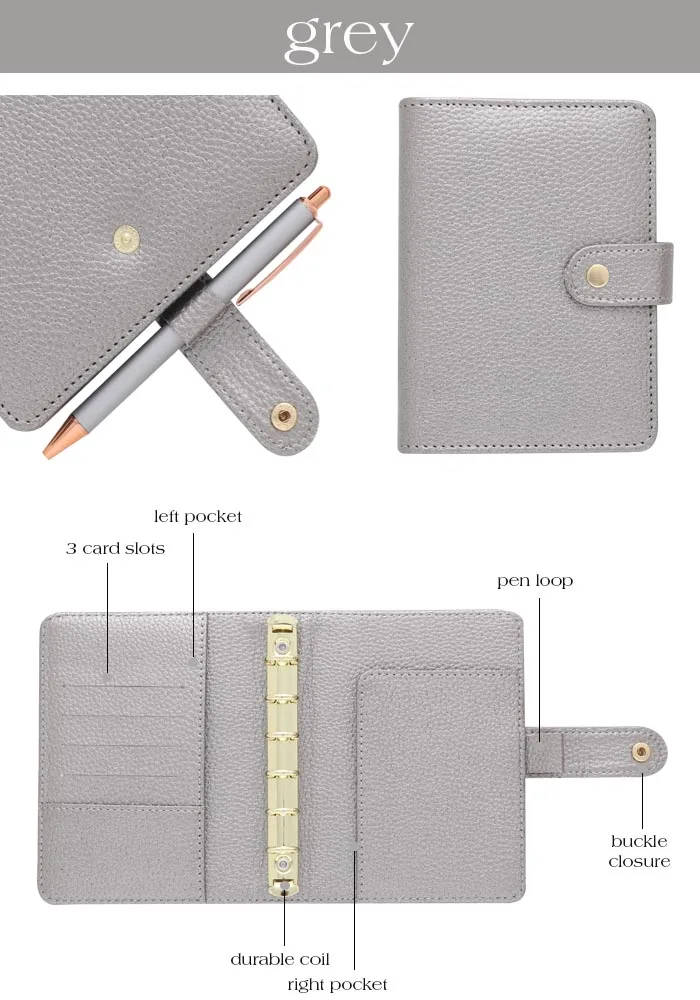 2020-2021 Leather Hardcover Personal Custom Printing A4 B6 A5 Diary Daily Weekly Monthly To Do List Planner with Calendar
