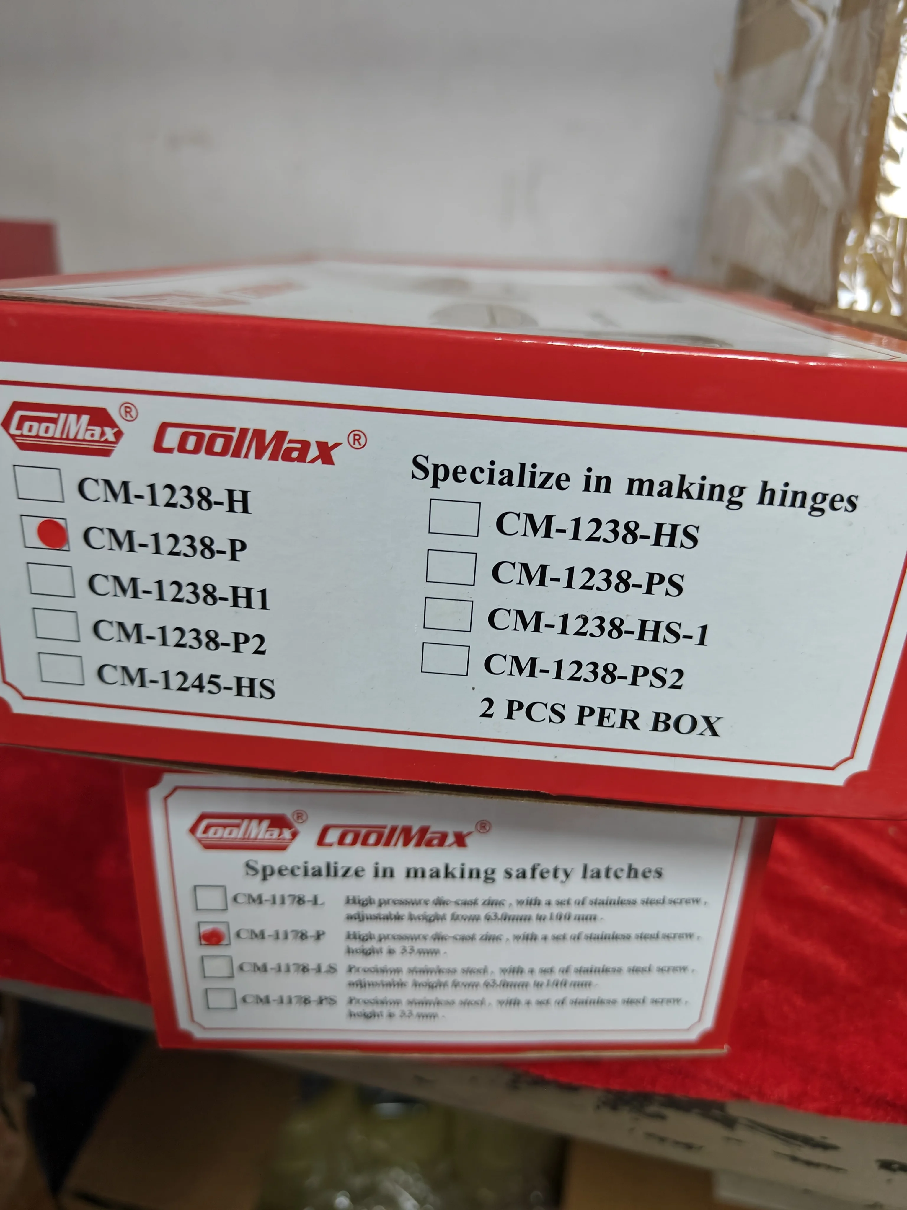 Coolmax brand Reversible Reach-in Plane Hinge with spring for Freezer and cold room hinges CM-1238-P