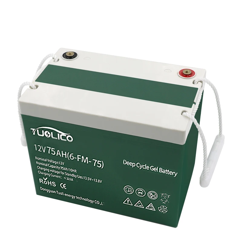 Deep cycle 12V 75Ah lead-acid GEL battery AGM 150ah 200ah storage battery for EPS and UPS battery backup