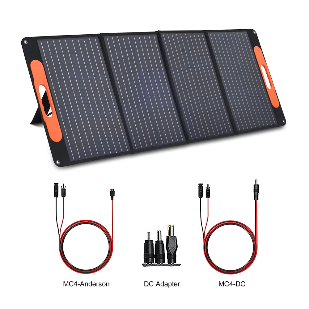 In Stock ETFE Waterproof Folding 100w 200w 300w 400 watt Portable Solar Panel Portable Power Station For Home