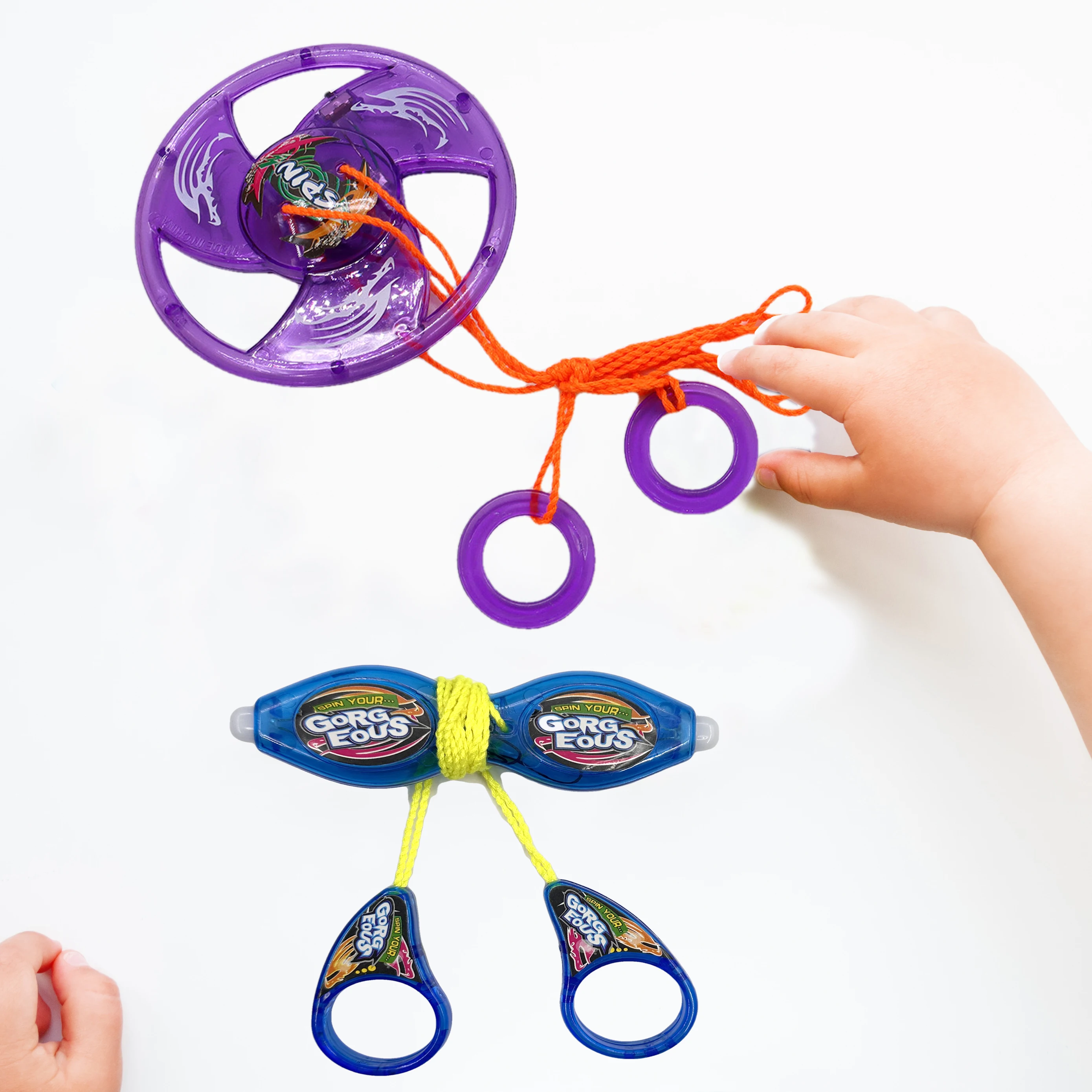 Customized Toy for Boy 4 Year Flashing Led Light Up Novelty Children Glow Pull Light Up Toys Spinning Light Up New Toy