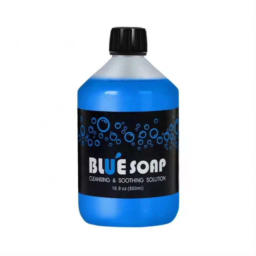 Hot sale 500ML Tattoo Blue Soap For Tattoo Cleaning and Reduce Swelling Pain Moisturizing Aftercare