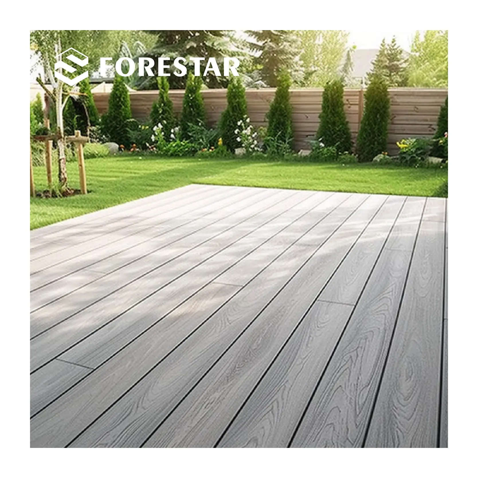 Weather Resistant Water Proof Long Lasting Wood Plastic Deck Composite Decking Boards Flooring For Outdoor Patio