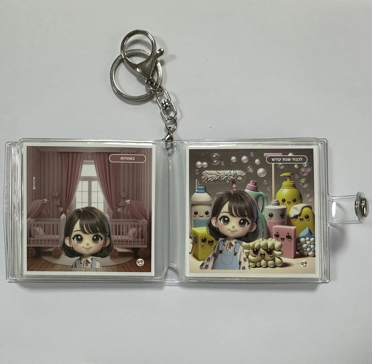 2024 Custom mini photo album photo storage album PVC photo organizer with keyrings 36 Pockets Mini Picture Book