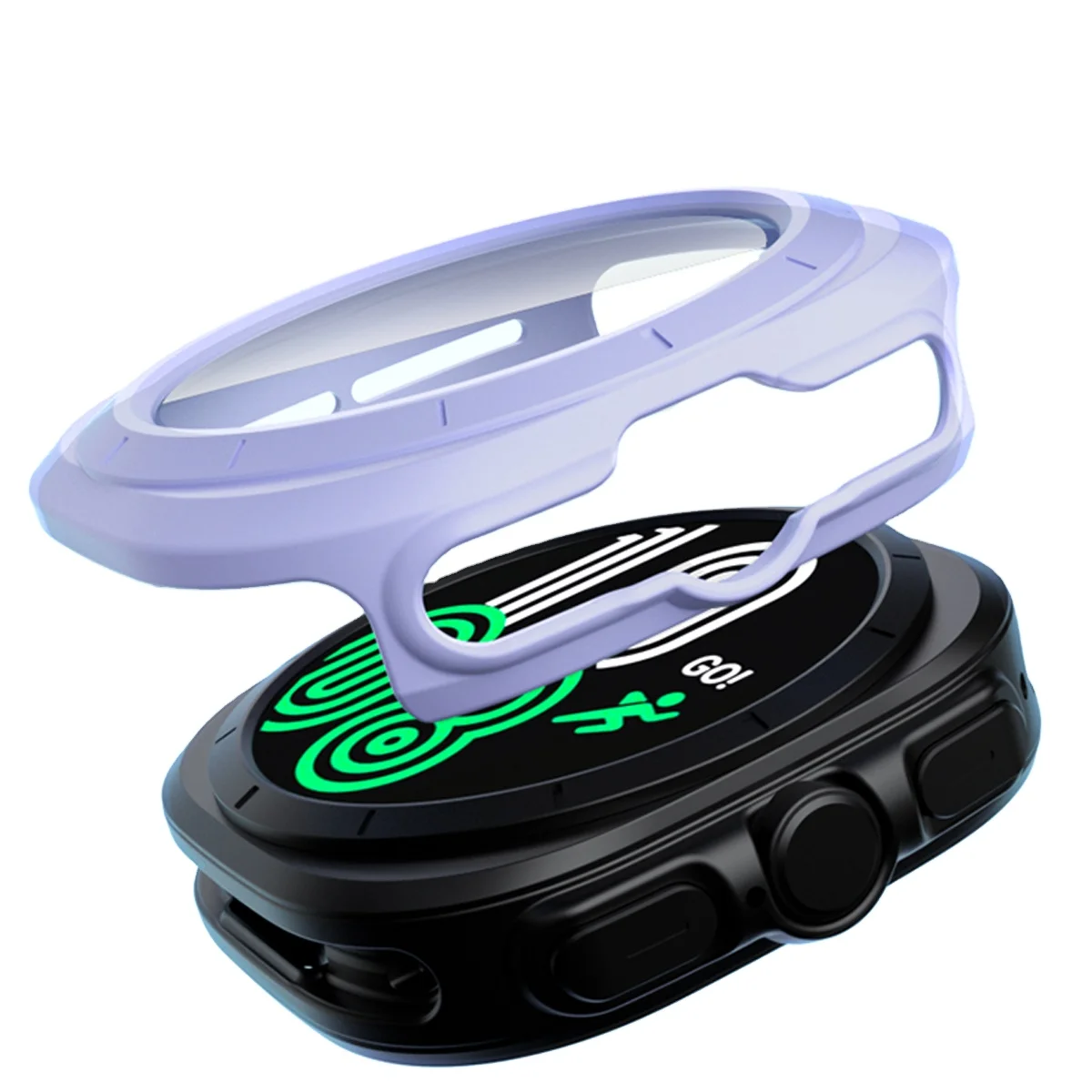 PC Case Glass For Samsung Galaxy Watch 7 Ultra 47MM Smart Screen Protector Hard PC Protective Cover Watch 7 Ultra Bumper Shell