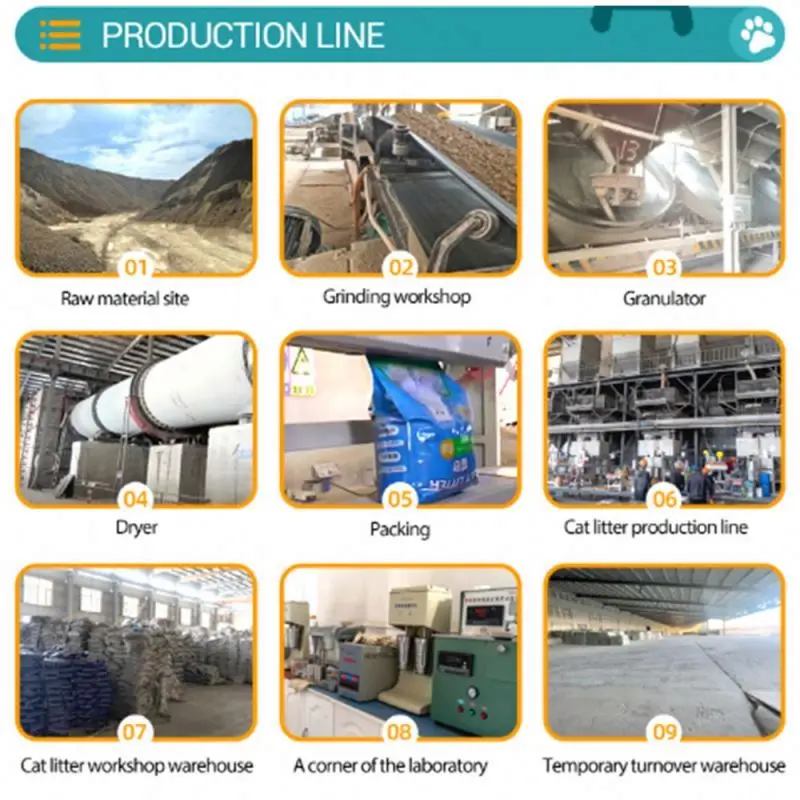 Excellent manufacturing team raw ore bentonite cat litter Ball Shape Bentonite Cat Litter