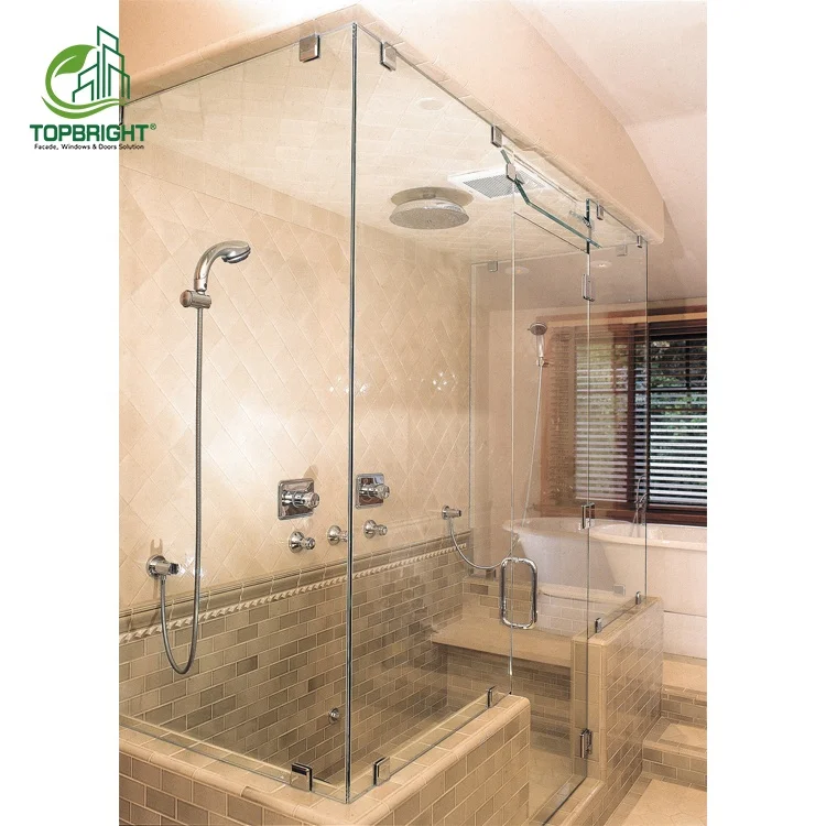 Topbright apartment shower cabinet bathroom tempered glass shower partition sliding door