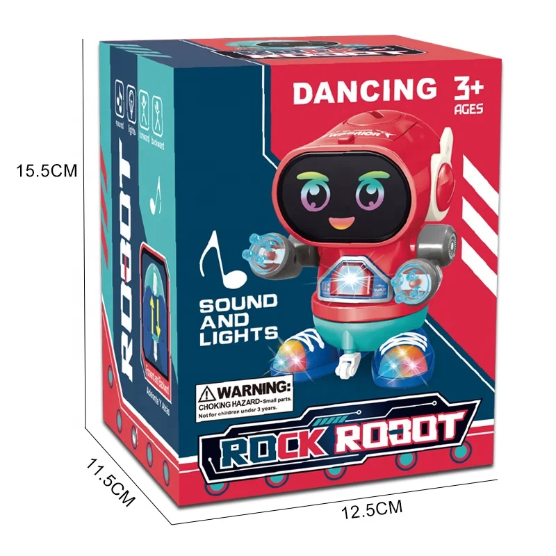 Kids battery operated dancing robot electric universal toy robots with light and sound