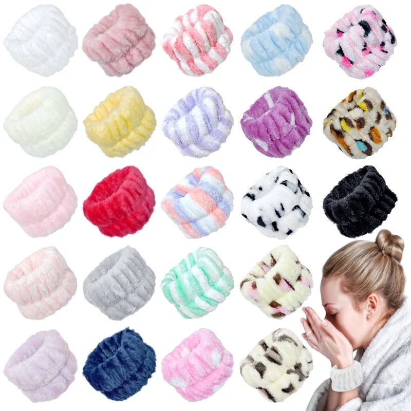 Hot Selling Hair Accessories Sponge Headband Puffy Spa Terry Towel Cloth Fabric Headbands SPA Hairband For Makeup