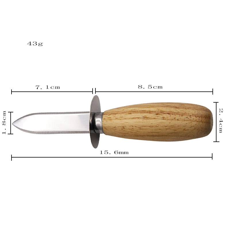 High quality Stainless Steel Clam and Shellfish Tools Shucking Knife Mussel Oyster Knife