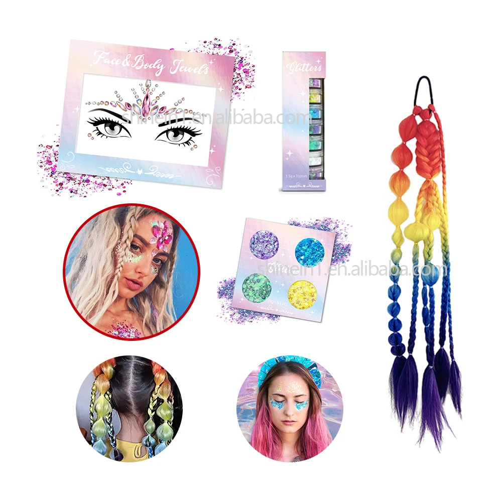 Custom Bindi Temporary Tattoo Face and Body Gem Stickers Adhesive Rhinestones Crystal Face Jewels for Festival Party