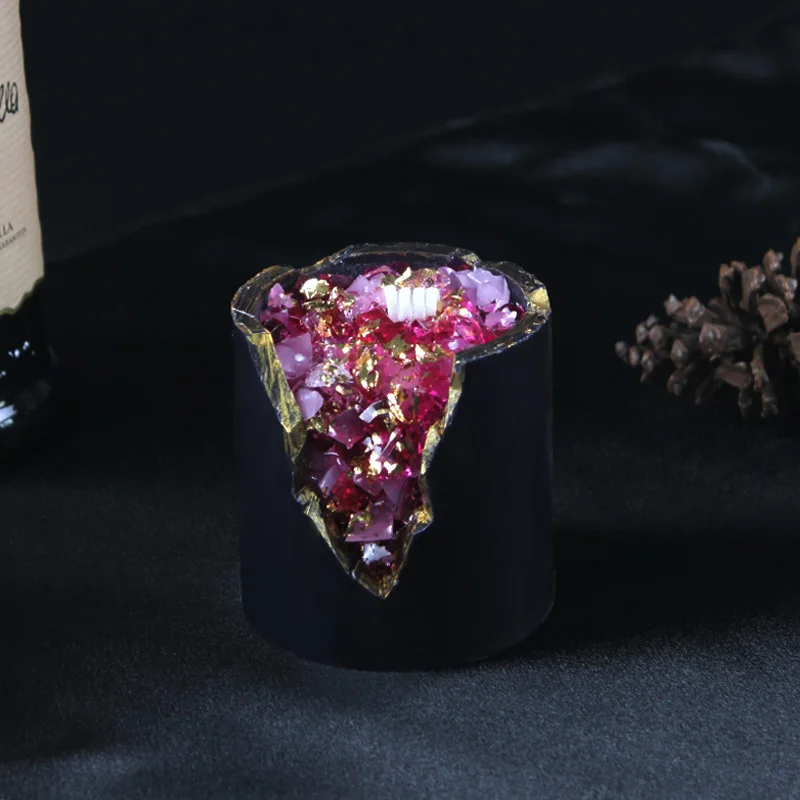 Crystal ore decorative candle Mass customization of popular mineral candles, scented candles