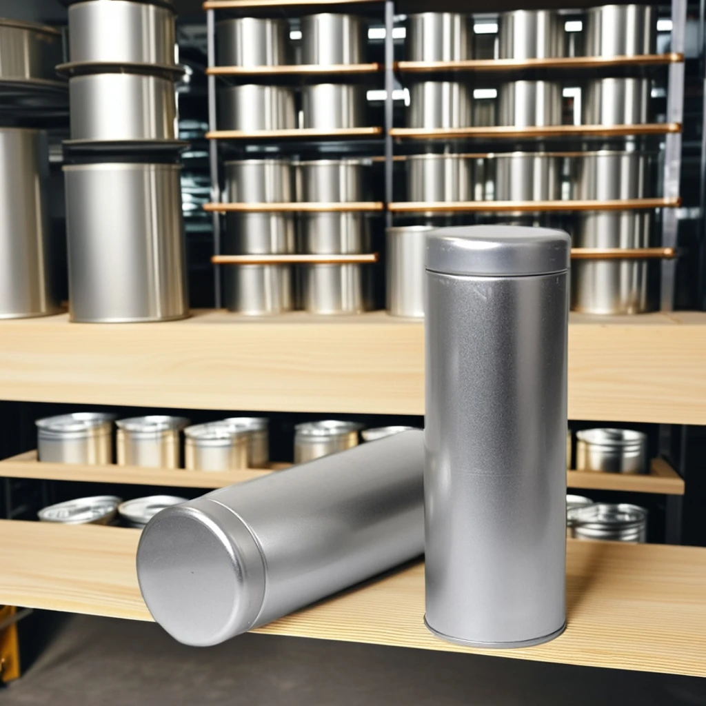 Manufacturer Custom 185ml Tinplate Silver Metal Cans Round Design Caviar Packaging With Printed Tin Lid for Food and Candle Use